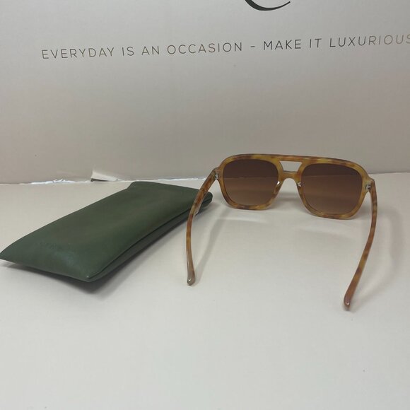 (NWT) Aire | Whirlpool Sunglasses in Vintage Tort & Brown Gradient - Picture 4 of 6